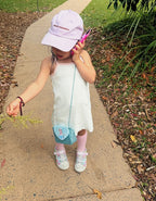 The Everyday Rib Dress - Coconut & Fairy Floss