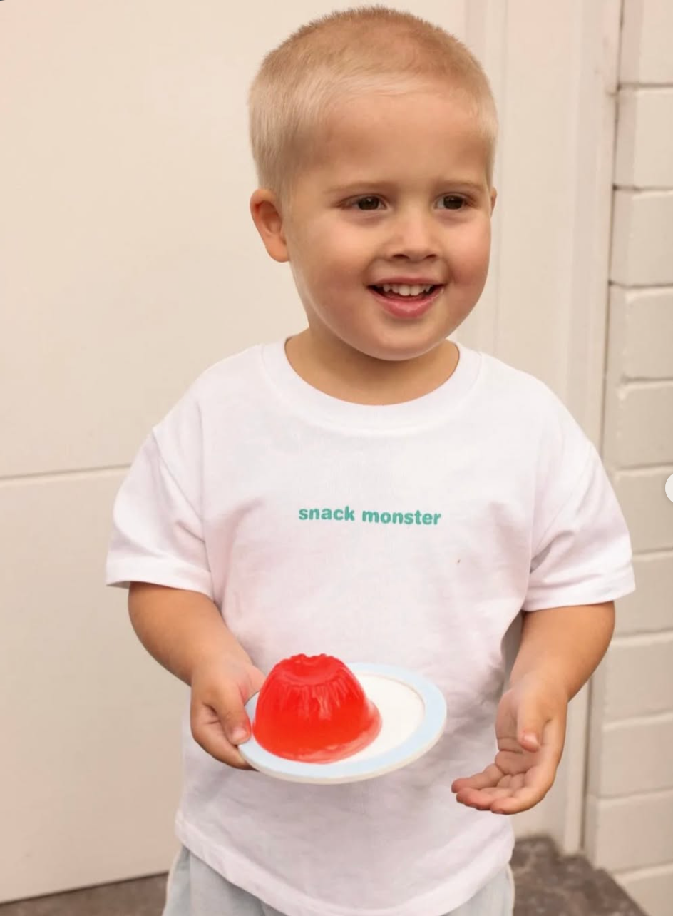 Snack Monster Tee - Coconut & Matcha